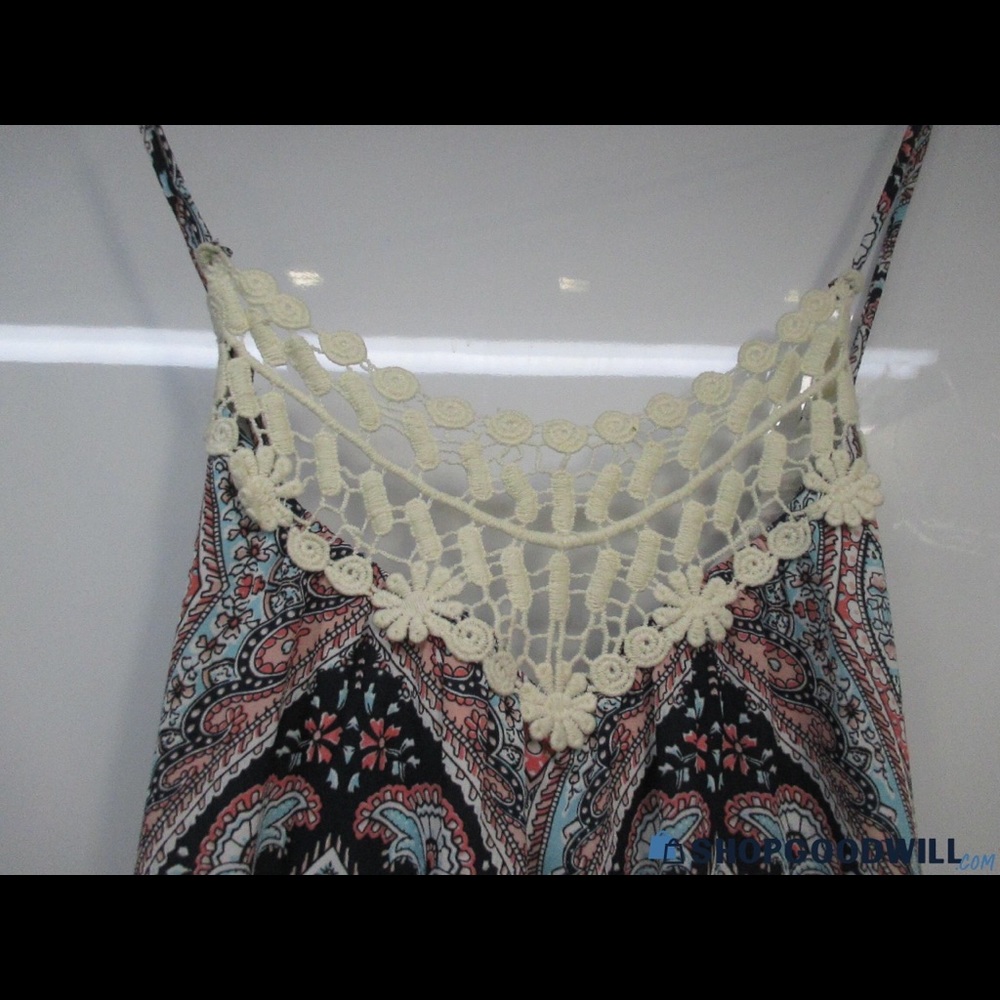 Summer long  crochet top tank dress